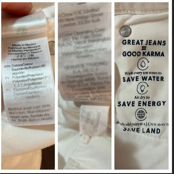 JCREW Curvy Toothpick White Jeans Skinny High Rise 36 (Size 22) - Picture 11 of 13